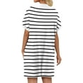thumbnail image 5 of KISSMODA Womens Summer T Shirt Dress Casual Short Sleeve Beach Cover Up Tunic Tops with Pockets, 5 of 5