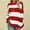 Red, variant on AOOCHASLIY Valentine's Day Women's Tops Sweaters Fashion Women Striped Sweater Long Sleeve Pullove Shirt Print Tops