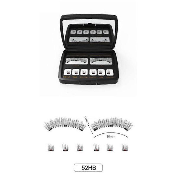 ELECOOL Magnetic Eyelashes Segmented Eye Lashes 3D Mink Eyelashes Makeup Magnetic