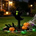 thumbnail image 4 of Halloween Ghost Decor 5 X 3 Inch Glow in The Dark Halloween Decorations Outdoor Halloween Yard Decor for Lawn Porch Haunted House Party, 4 of 5