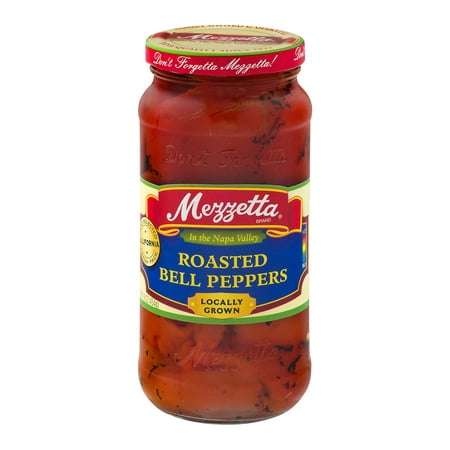 (6 Pack) Mezzetta Roasted Bell Peppers, 16 Oz (Best Way To Freeze Bell Peppers)