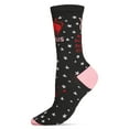 thumbnail image 3 of MeMoi Women's Taurus Zodiac Sign Crew Socks - Womens - Female, 9-11, Black, 3 of 4