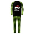 thumbnail image 2 of Odeerbi Christmas Pajamas for Family Holiday Plaid Long Sleeve Family Christmas Pajamas Matching Sets Dad Plaid Print Tops Pants Set Two-Piece Sleepwear Xmas Family Matching PJs Set Green, 2 of 4