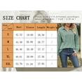 thumbnail image 4 of SHIBEVER Blouses for Women Long Sleeve Tops Fall Pullover Casual Loose Fit V-Neck Tunics Tops Trendy Lapel Collar Solid Color Green Size L, 4 of 5