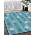 thumbnail image 2 of Ahgly Company Indoor Rectangle Patterned Blue Novelty Area Rugs, 3' x 5', 2 of 6