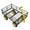 Black, variant on KFFKFF Mesh Steel Garden Cart 1200 Lbs, 43.3 x 29.5 " Heavy Duty Utility Wagon Cart, Pullable Metal Garden Trolley with 13' All Terrain Tires, Removable Mesh Sides, 180°Swiveling Handle