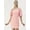 Peach, variant on DressBerry Women’s Solid Cotton Flex Dress Square Neck Elbow Puffed Sleeves Above Knee Length Regular Wear Light Weighted Casual Summer Dress