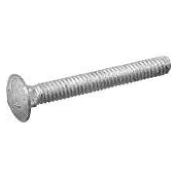 3/8"-16 x 9" Hot Dipped Galvanized Carriage Bolt, Grade A, 6" of Thread, Quantity 25 - by DyGTyX,