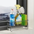thumbnail image 2 of Sponge Holder Sink Brush Soap Drain Rack with Drain Tray For Kitchen Storage, 2 of 8