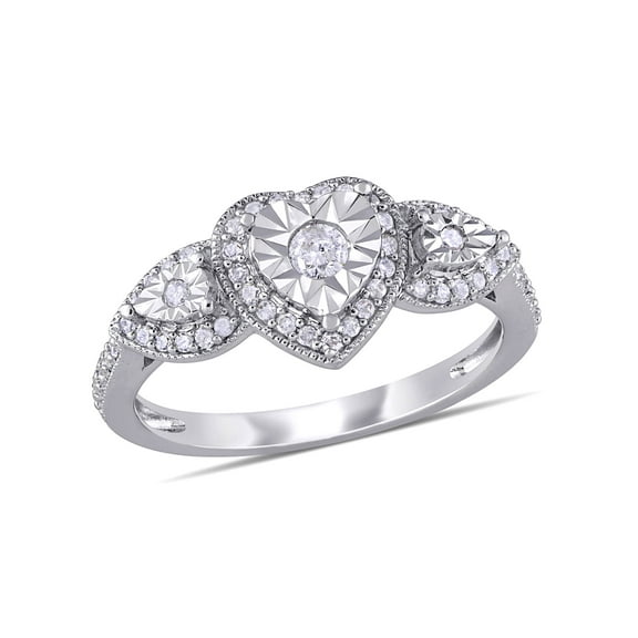 Everly Women's Diamond Sterling Silver Engagement Ring