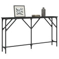 thumbnail image 3 of vidaXL Industrial Storage Engineered Wood Console Table, Black, 3 of 10