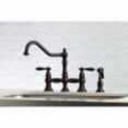 thumbnail image 2 of Kingston Brass KS3275ALBS Kitchen Faucet with Side Sprayer, Oil Rubbed Bronze, 2 of 5