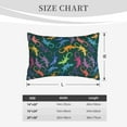 thumbnail image 3 of Plush Throw Pillow Covers, Tropical Lizard Gecko Colorful Pillow Cases with Invisible Zipper, Breathable Microfiber Pillow Cases Standard Size for Sleeping Bedroom Sofa Living Room 20x30, 3 of 5