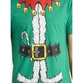 thumbnail image 4 of Christmas Men's and Big Men's Elf Suit Cosplay Little Helper Graphic Tee from Holiday Time, Sizes XS-3XL, 4 of 5