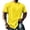 Yellow, variant on Yifymode Oversized Shirts for Men Vintage Short Sleeve Beach Vacation Tops Solid Casual Loose Fit Breathable Athletic T Shirts