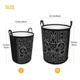 thumbnail image 2 of LNWH Laundry Basket, Black Game Cartoon Art Pattern Foldable Laundry Hamper with Handles Waterproof, Small Size, 2 of 8