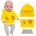 thumbnail image 5 of 2 Pcs Baby Doll Clothes Set for 14-18 Inch Babydolls, Baby Doll Outfits Accessories, Cute Animal Pattern Baby Dolls Outfits Accessories fit Newborn Babydoll Girls Boys Matching Clothing, 5 of 6