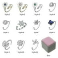thumbnail image 3 of QQTDFG Adjustable Creativity Crystal Rings Anti Stress Anxiety Ring Rotate Freely-Box, 3 of 9