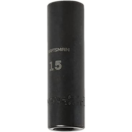 

CRAFTSMAN Deep Impact Socket Metric 1/2-Inch Drive 15mm (CMMT16076)