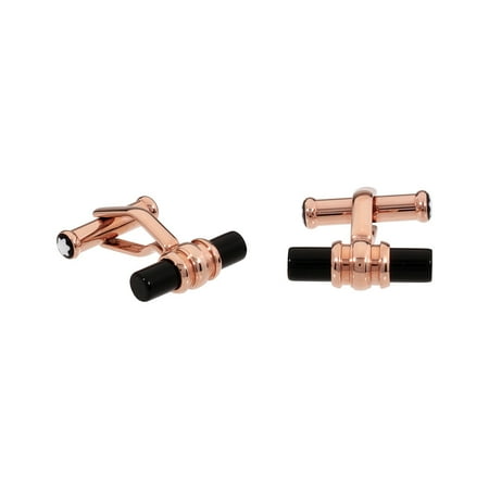Meisterstuck Gold-Tone Onyx Cufflinks 113395
