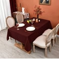 thumbnail image 2 of MEANMOY Burgundy 210GSM Water & Stain Resistant Rectangle Tablecloth, 52 x 70 inch Rectangular Table Cloth Wrinkle Free Washable, 2 of 8