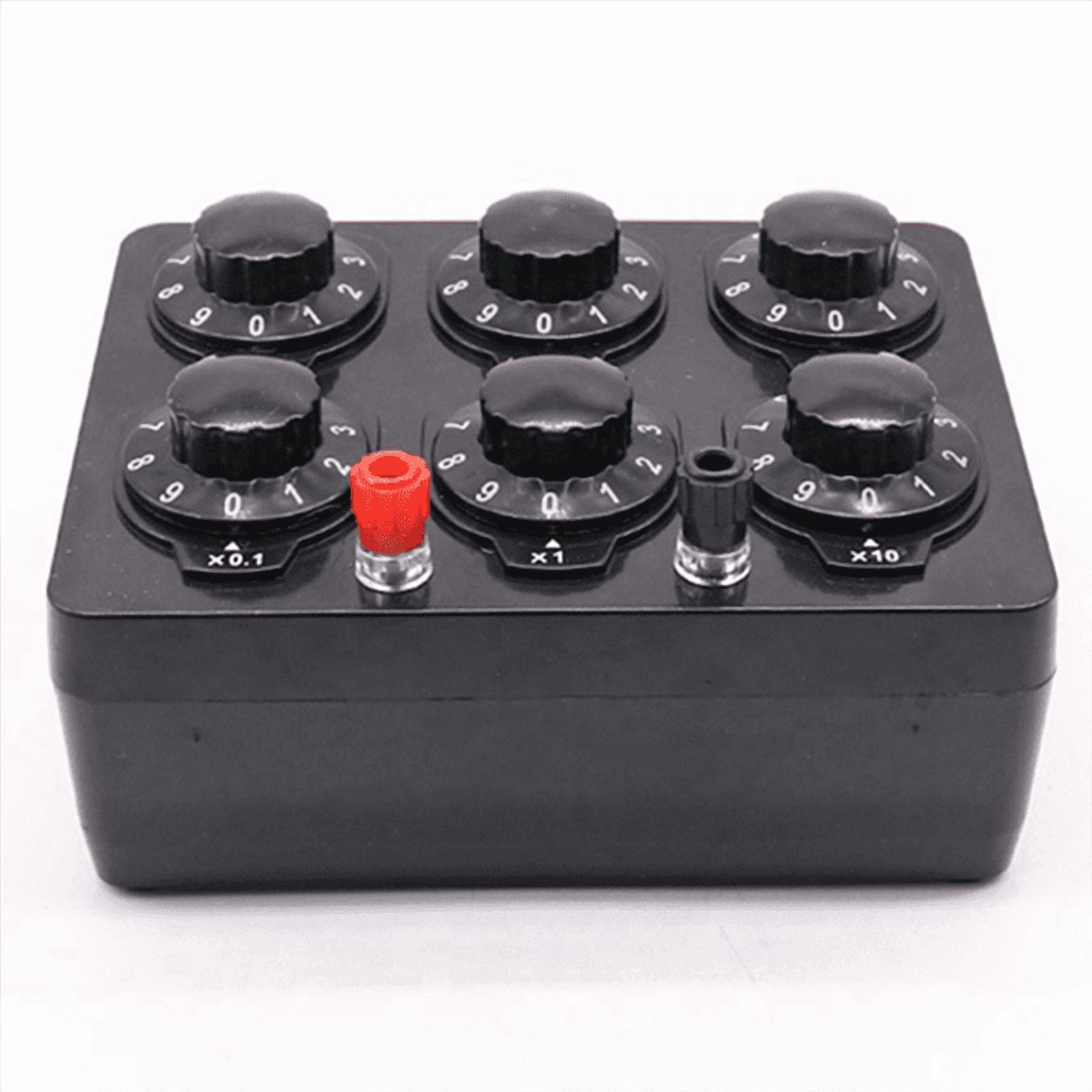 0-99999.9 Ohm Simple Resistance Box Variable Decade Resistor Teaching Instrument Teaching Resistance Box,1 x Teaching Resistance Box,As Shown