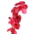 thumbnail image 2 of Yesbay 1 pieza de flor artificial mariposa orquídea jardín bricolaje boda fiesta escritorio decoración, rosa rojo, 2 of 5