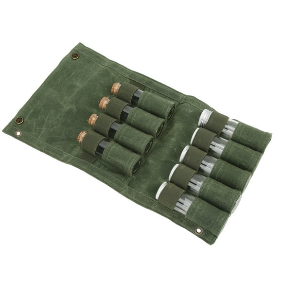 Sac à Épices, Fixation sur Corde Résistant aux Taches Pot de Camping Pliable Portable Léger pour Randonnée Vert