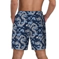 thumbnail image 4 of Uemuo Dragons Pattern Mens Swim Trunks Quick Dry Board Shorts with Mesh Lining, Stretch Beach Shorts Quick Dry No-Chafing Board Shorts-, 4 of 9