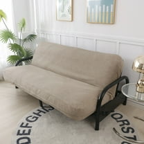 OctoRose Full Size 3 Side Zipper Waterproof Tan Pets Friendly Futon Cover Sofa Day Be d Mattress Cover Couch Protector (Cover ONLY) (Waterproof-Tan, Full)