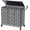 Grey, variant on Double Laundry Hamper with Lid, Rolling Laundry Basket with Wheels | Heavy Duty Wire Clothes Hamper with Divided Removable Bags, Large Iron-Made Laundry Sorter Laundry Room Organization, White