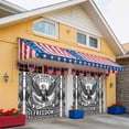 thumbnail image 5 of 250 Years Anniversary Garage Door Cover Banner 7 x 8 FT, American 1776-2026 Eagle Flag Garage Door Curtains Backdrop with Grommets for Indoor Outdoor Wall Party Porch Yard Decorations Background, 5 of 8