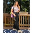 thumbnail image 2 of Pantalones G4Free de Pierna Ancha para Yoga con Bolsillos Negro M 79 cm, 2 of 5
