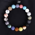 thumbnail image 2 of SUSHANG Planetary Bracelet 1 Pack Solar System Bracelet 7 Chakras Natural Stone Bracelets for Women Men Stress Yoga Beads Elastic Bracelet Bangle, 2 of 8