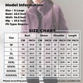 thumbnail image 4 of Sherpa Fleece Jackets for Women Casual Solid Long Sleeve Zipper Hooded Plush Coat Winter Warm Sweater Tops, 4 of 4