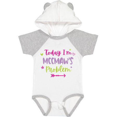 

Inktastic Child Funny Today Im Meemaws Problem Gift Baby Girl Bodysuit