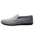 thumbnail image 4 of Men's Casual Loafers Slip On Leather Shoes Comfortable Driving Shoes Male Moccasins Classic Penny Loafer Flats Boat Shoes, 4 of 10