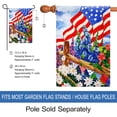 thumbnail image 2 of Spring Summer Pansies Yard Flag Decorative July 4th Patriotic Flowers Outdoor House Flag 28x40 Inch, 2 of 6