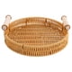 thumbnail image 4 of Handwoven Rattan Basket Tray for Snacks, Fruit, Bread, and Vegetable Storage – Versatile Serving and Storage Bowl for Kitchen, Dining, and Living, 4 of 5