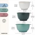 thumbnail image 5 of Farberware Professional Prep and Mixing Bowl Set with Lids Assorted Green, Gray (11-Piece), 5 of 12