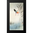 thumbnail image 2 of Koson, Ohara 14x24 Black Modern Framed Museum Art Print Titled - Kingfisher hunting for fish in the water, 2 of 5