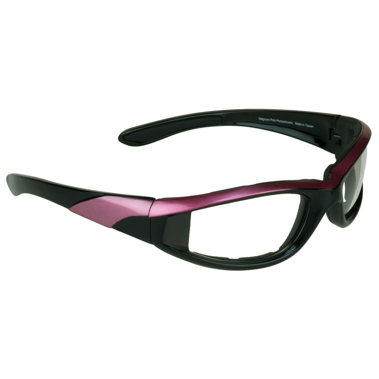 Bikershades Motorcycle Biker Night Safety Glasses Pink Women Clear - Main Image