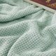 thumbnail image 1 of Manta de cama, 100% algodón, tamaño king, 275 x 230 cm, color verde salvia, 1 of 7
