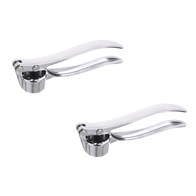 Oleegame 2PC Kitchen Multi-Function Garlic Garlic Tool Garlic Stainless Peeling Garlic Peeler Silver