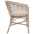 thumbnail image 3 of SAFAVIEH Olivia Rattan Accent Chairs withCushion, Grey White Wash (22.6 in. W x 24 in. D x 30.7 in. H), 3 of 7