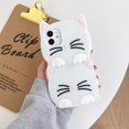 thumbnail image 1 of Funda de silicona 3D con cara de gato para Samsung Galaxy, carcasa de goma suave con dibujos animados en blanco y negro para Samsung Galaxy A12, A13, A10S, A52, A02, A31, A51, A71, A33, A53 qiuyongmign unisex, 1 of 2