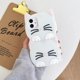 thumbnail image 1 of Funda de silicona 3D con cara de gato para Samsung Galaxy, carcasa de goma suave con dibujos animados en blanco y negro para Samsung Galaxy A12, A13, A10S, A52, A02, A31, A51, A71, A33, A53 Fivean unisex, 1 of 2