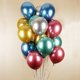 thumbnail image 3 of 600 Uds. Globos metálicos de 10 pulgadas Metal cromado látex brillante para Bir, 3 of 5