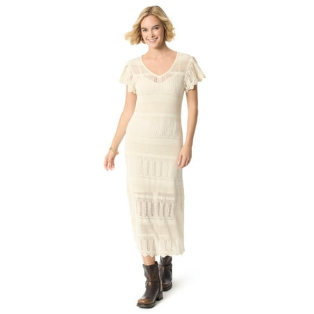 Jessica Simpson Women's and Women's Plus Trinity Crochet Dress, Sizes XS-5X