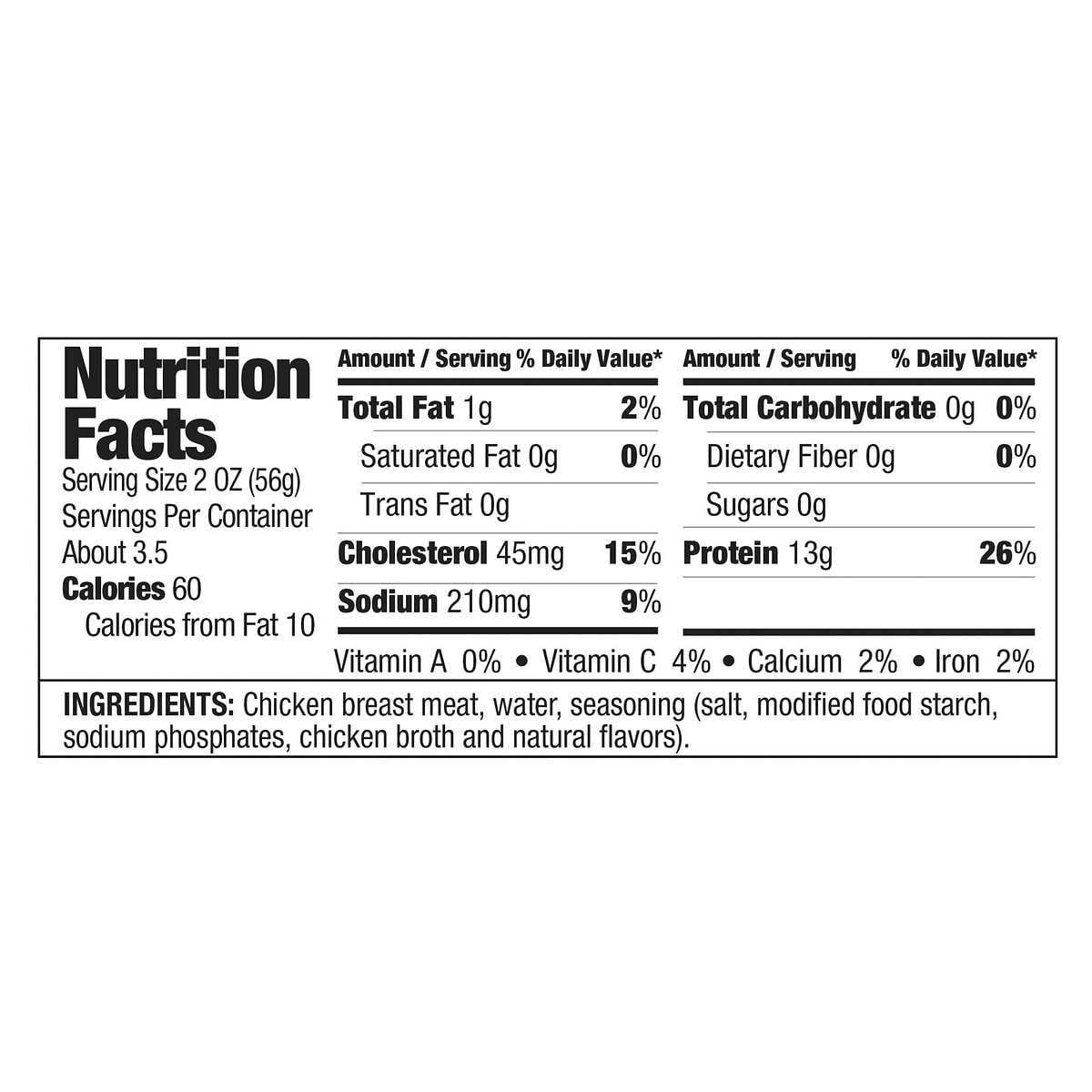 Kirkland Signature Premium Chunk Chicken Breast Packed in Water 12.5oz Each 6 Pk